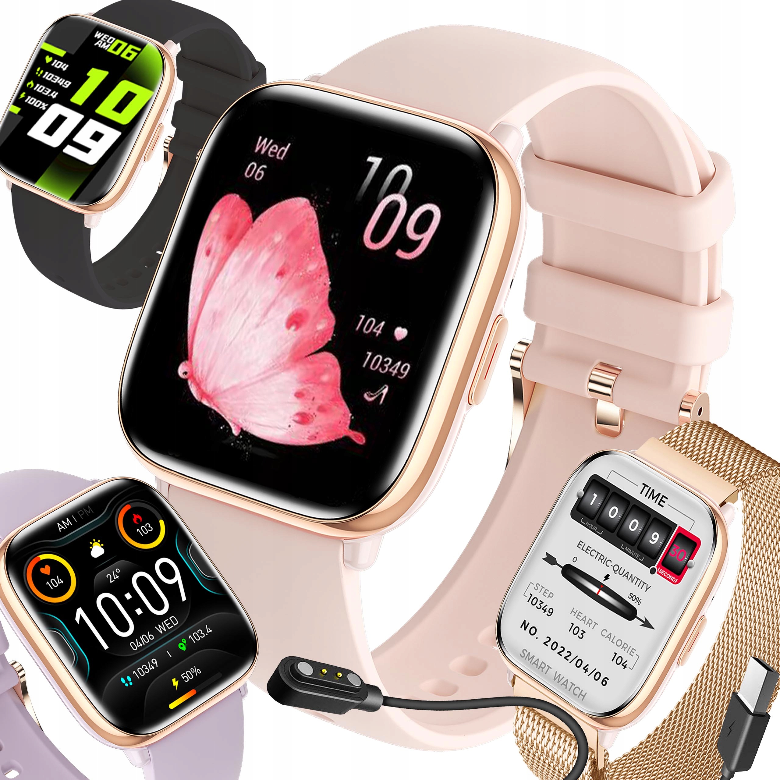 Inteligentné hodinky WonderWatch Inteligentné hodinky Wonderfit Xi6 złoty